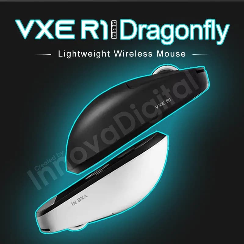 Mouse Gamer Sem Fio ATK VXE Dragonfly R1 Pro MAX PAW3395 R1 SE Plus Personalizado para Esports FPS Recarregável Leve
