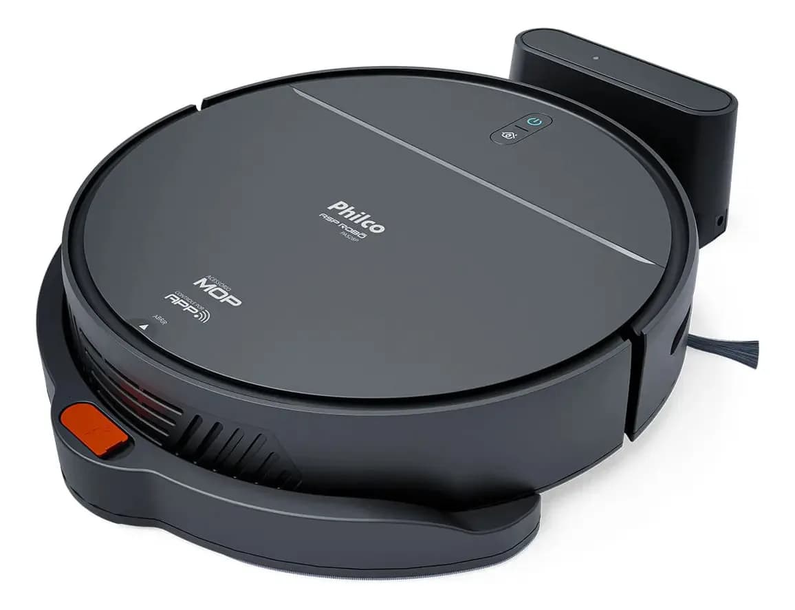 Aspirador de Pó Robô Philco Função Mop Preto 35W PAS28P