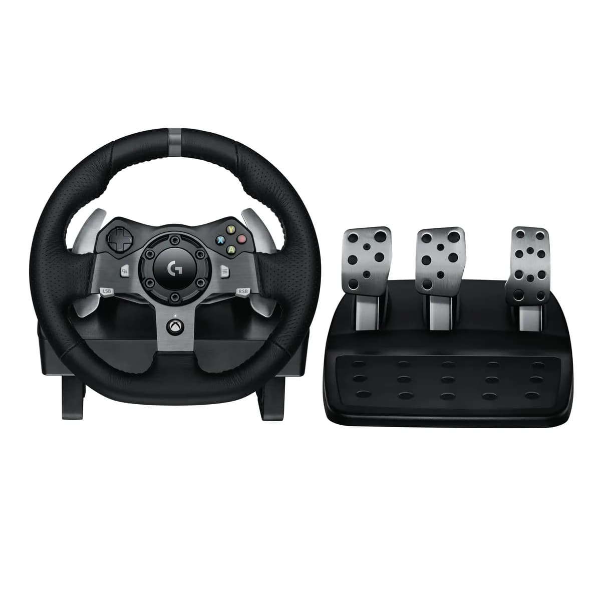 Volante Logitech G920 Driving Force e Pedais com Force Feedback para Xbox Series X|S, Xbox One, PC, Mac