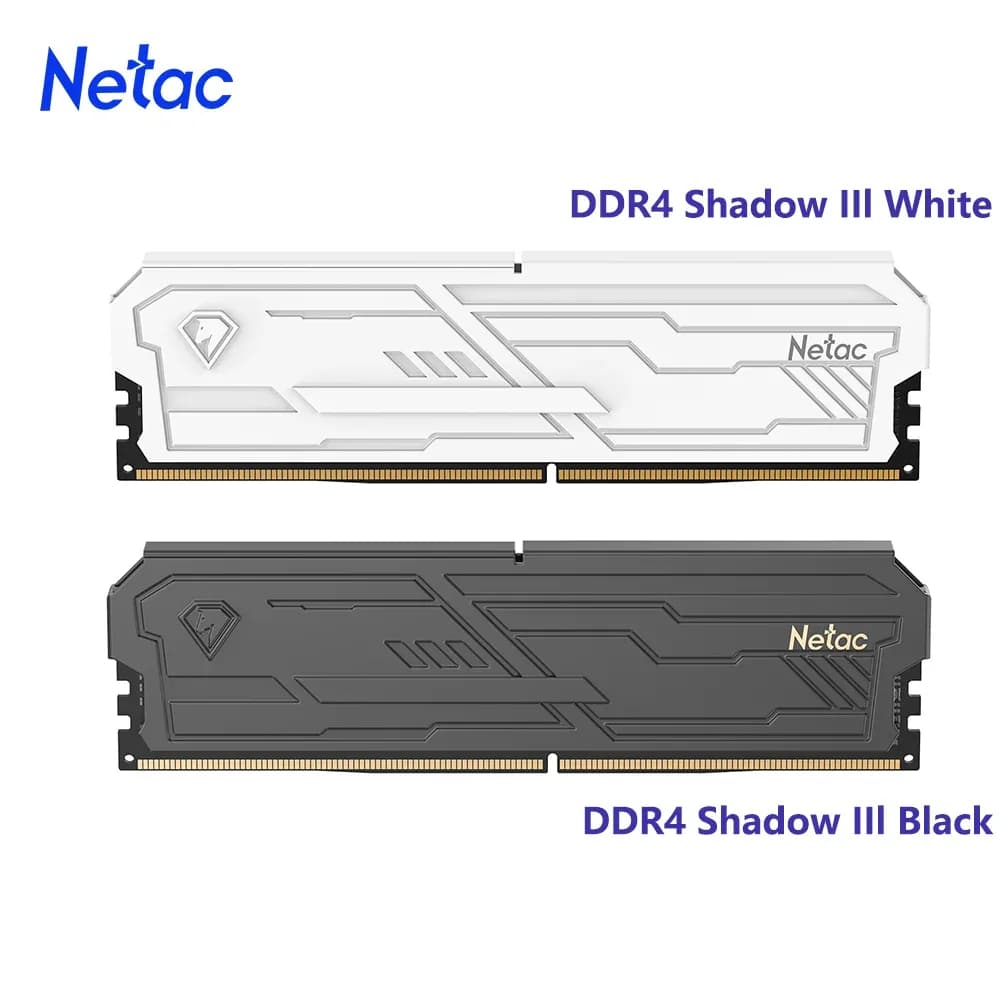 Memória Netac DDR4 Shadow Ill 3200MHz 3600MHz RAM UDIMM DDR4 8G 16G 8Gx2 16Gx2 com Dissipador de Calor de Alumínio Suporte XMP2.0 para Desktop - AliExpress 7