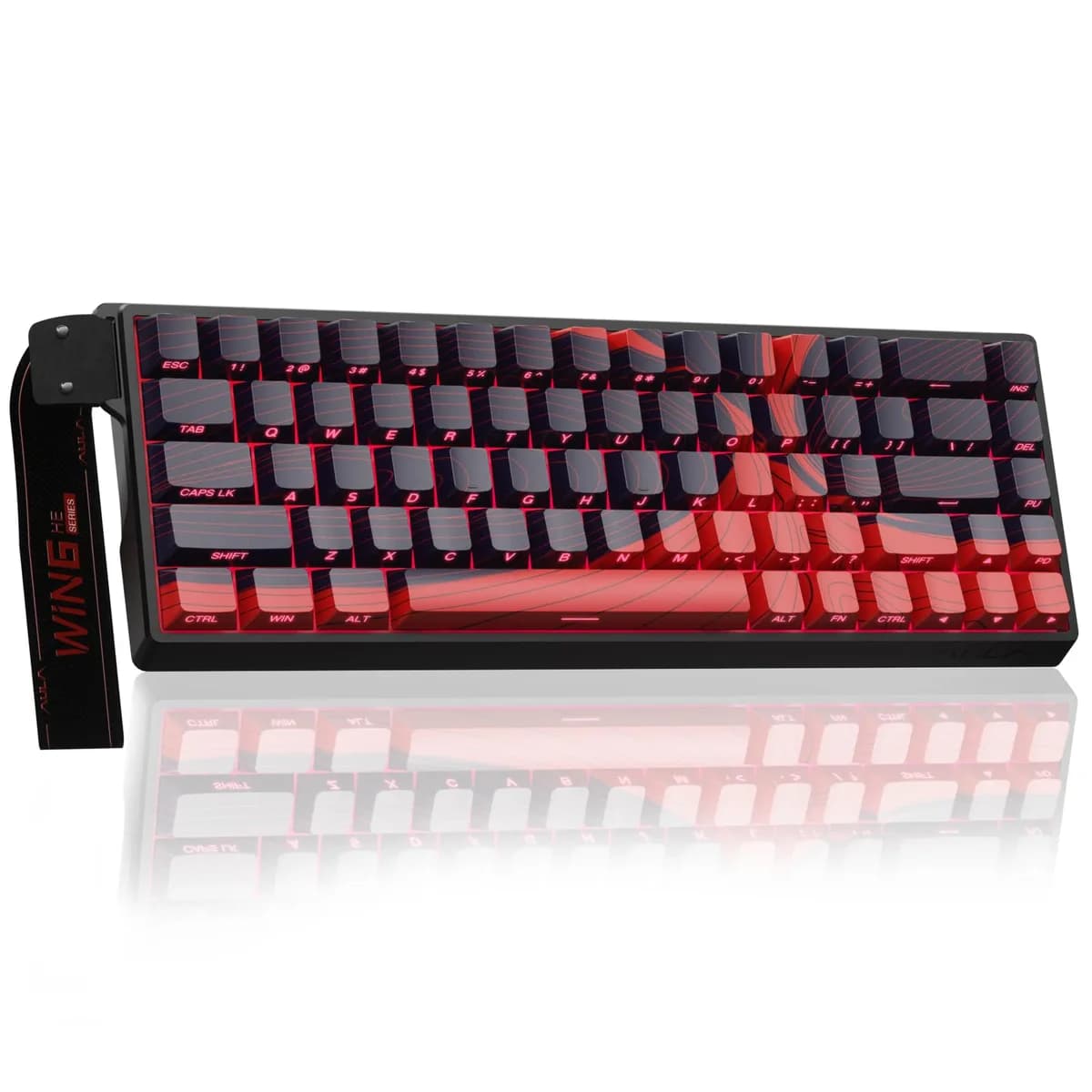 AULA WIN68 HE MAX - Teclado para jogos com efeito Hall com interruptor magnético, modo de acionamento rápido de acionamento ajustável, taxa de pesquisa de 8 KHz, teclado mecânico para jogos com
