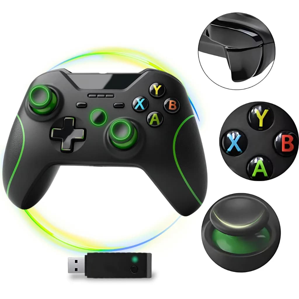 Controle Compativel Xbox One Series S X Sem Fio PC Gamer Manete Joystick Controller Alta Precisão