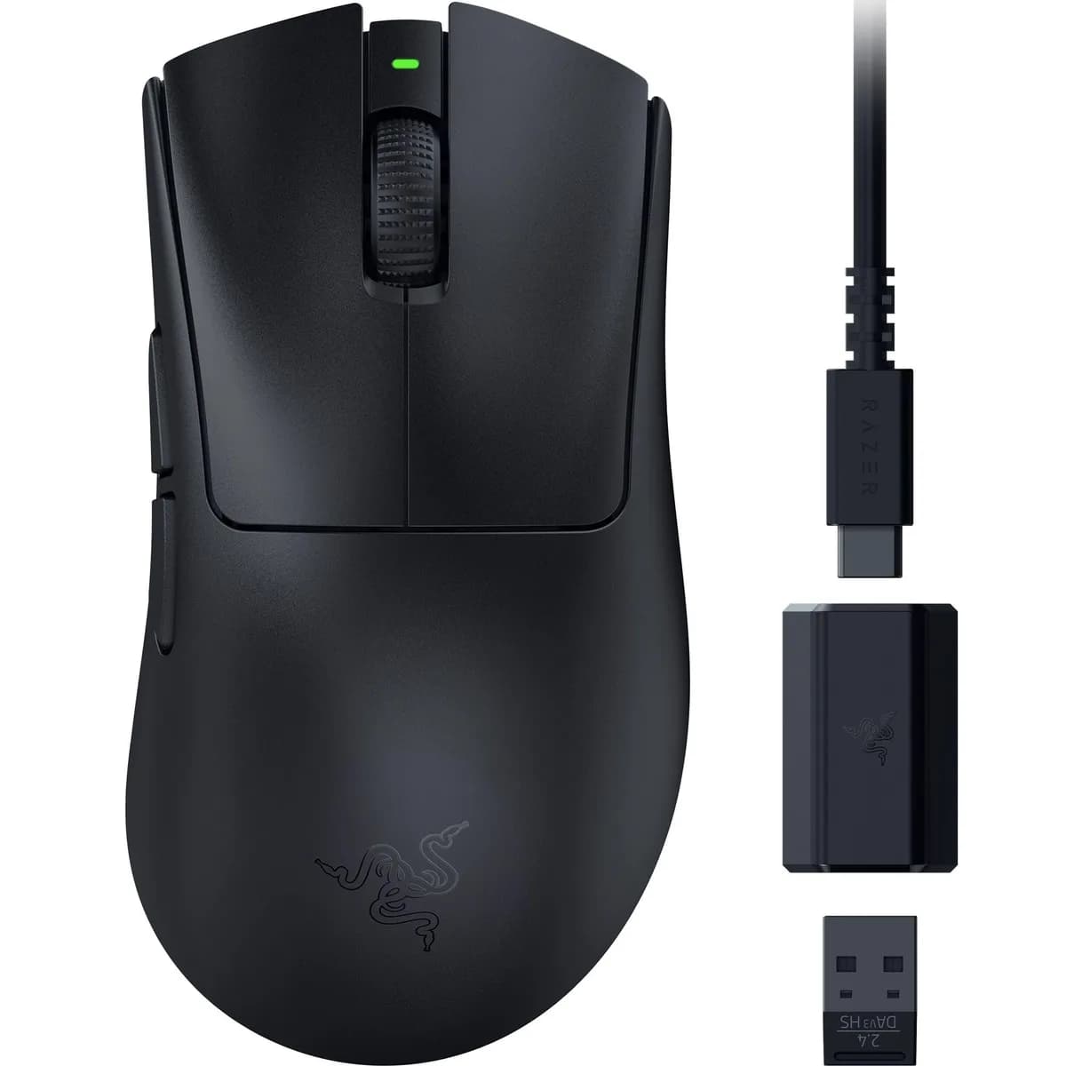Razer DeathAdder V3 HyperSpeed Preto Mouse Gamer Ergonômico Sem Fio
