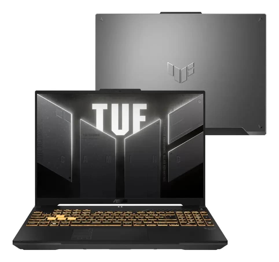 Notebook ASUS TUF Gaming F16, Intel Core 5, NVIDIA RTX 4050, 16GB RAM, 512GB SSD, Windows 11 Home, Tela 16" FHD+ Mecha Gray - FX607VU-RL053W