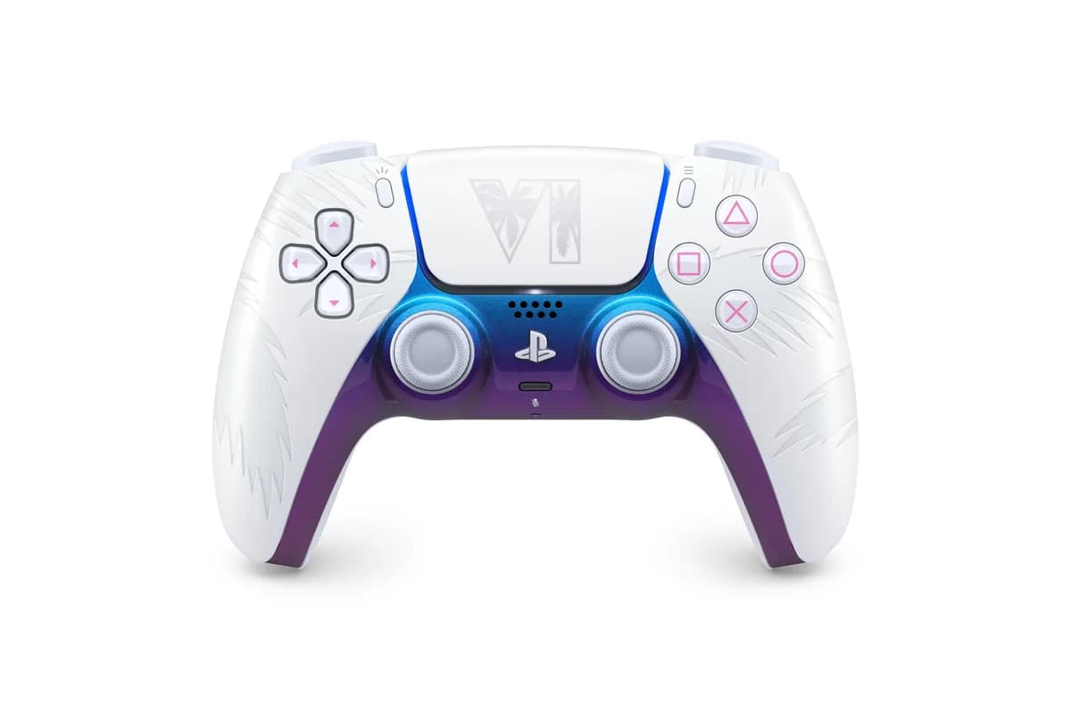 Controle sem fio DualSense® branco – Edição limitada do Grand Theft Auto VI