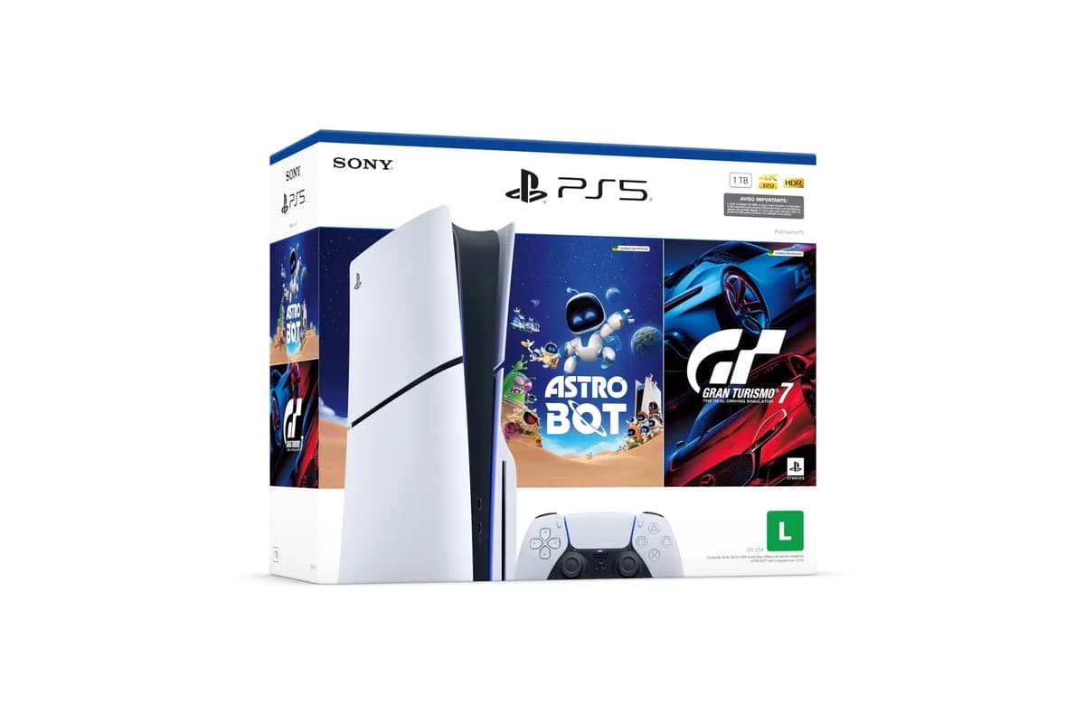 PlayStation®5 Slim Disk - Pacote ASTRO BOT e Gran Turismo 7