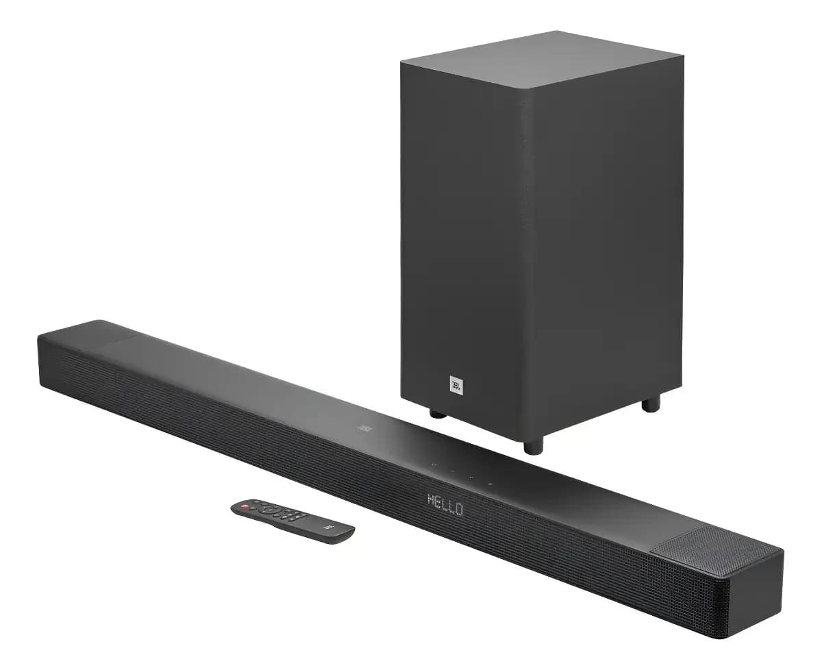 Soundbar JBL Cinema SB595 Bluetooth 220w 3.1.2 Canais - JBLSB595BLKBR