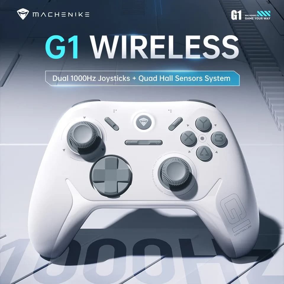 Machenike g1 controlador de jogo sem fio com 1k taxa de pesquisa efeito hall gatilho joystick para nintendo switch pc ios android - AliExpress 44