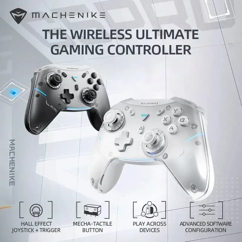 Controlador De Jogos Sem Fio Gamepad Machenike G5 Pro Elite Hall Gatilho Joystick Botões Mecha-Táteis Para Switch PC Android IOS - AliExpress 44