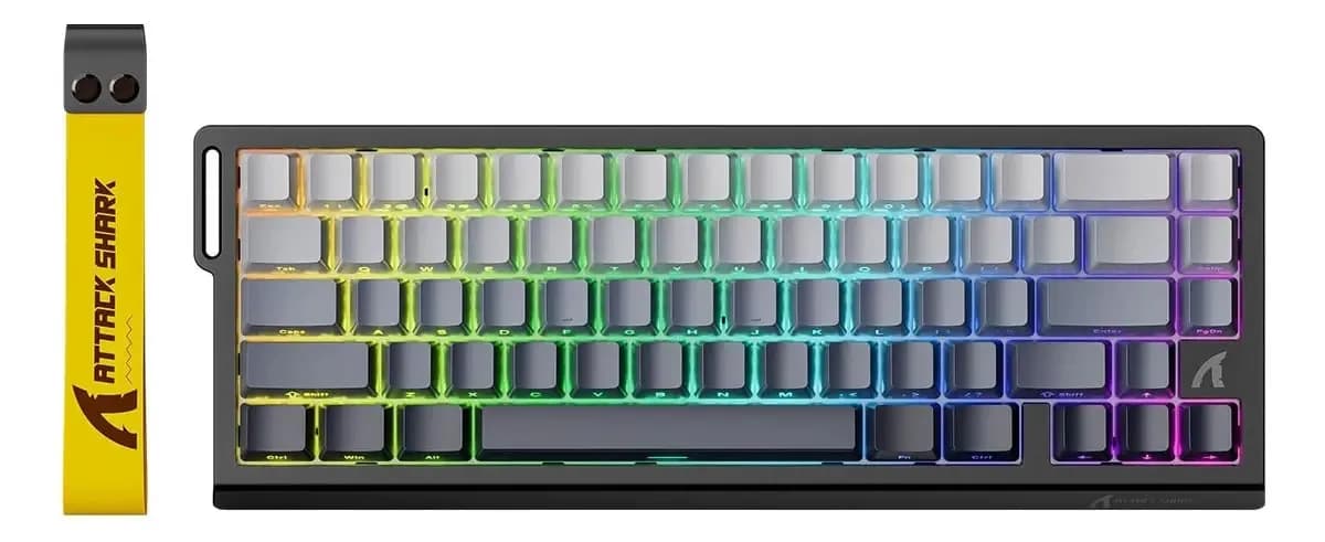 Teclado Magnético Attack Shark X68 He 8000hz Cinza Escuro