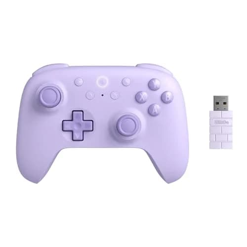 Controle sem fio 8BitDo Ultimate 2C para PC Windows e Android - 1000 Hz, joysticks Hall Effect, Roxo