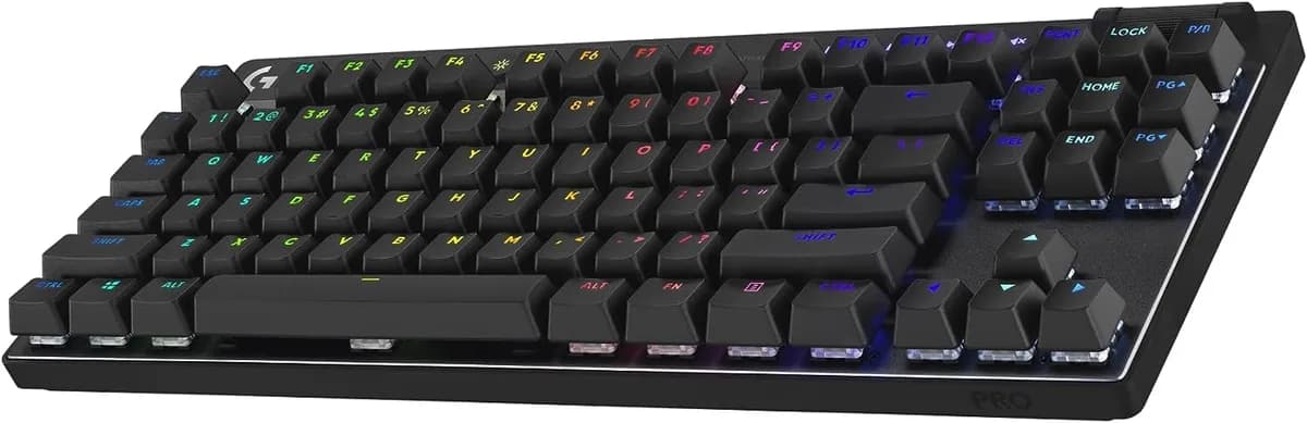 Teclado Gamer Sem Fio Logitech G PRO X com design TKL, Layout US, RGB LIGHTSYNC, Tecnologia LIGHTSPEED e Switch Exclusivo GX Brown Tactile - Preto