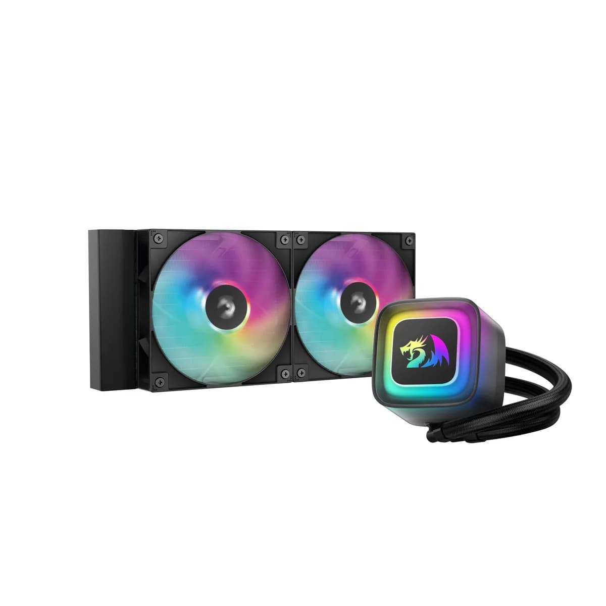 Redragon Water Cooler GamerStorm LE240 RD 240mm RGB Compatível c/ Intel LGA 1851/1700/1200/1151 e AMD AM4/AM5 Preto - R-LE240RD-BKAMMN-A-1