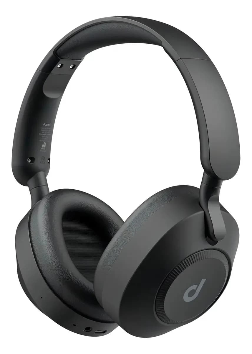 Headphone Dapon H02D Pro ANC Over Ear Bluetooth 6.0 Cancelamento De Ruído Cor Preto