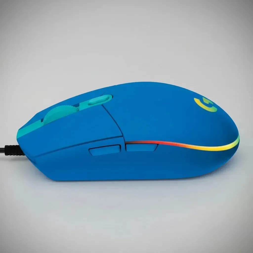 Mouse Gamer Logitech G203 RGB LIGHTSYNC, até 8.000 DPI, Azul