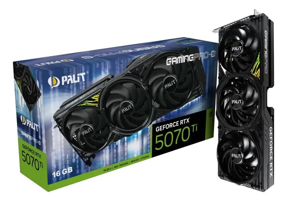 Placa De Vídeo Palit Geforce Rtx 5070 Ti Gamingpro-s 16gb Vx