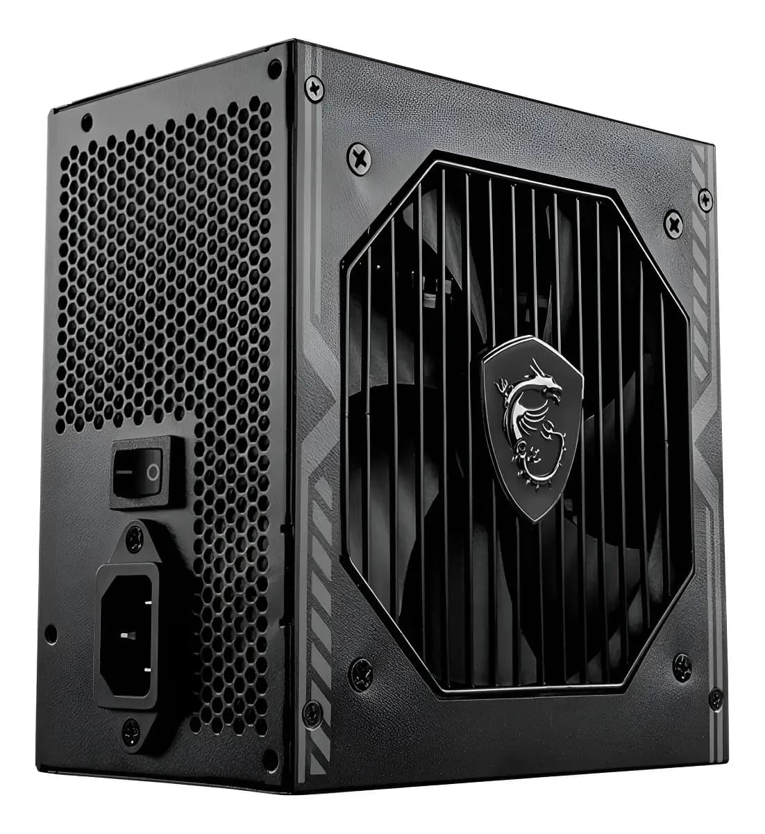 Fonte Gamer Atx 650 Para Computador Msi Mag 650w 80 Plus Cor Preto
