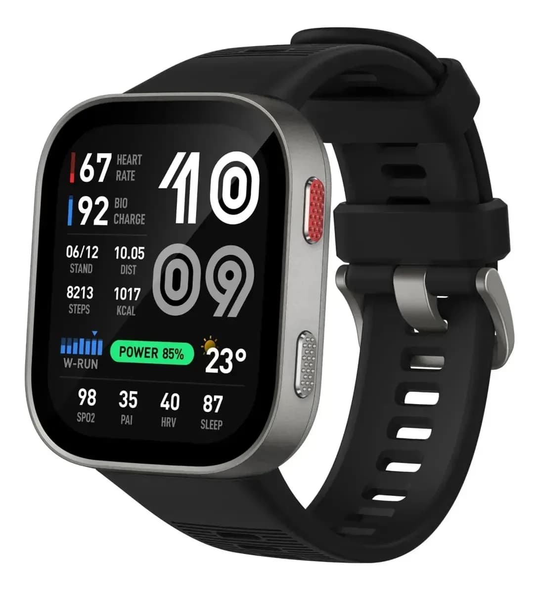 Smartwatch Amazfit Bip Max Gps Amoled Mapas Off Preto Prata