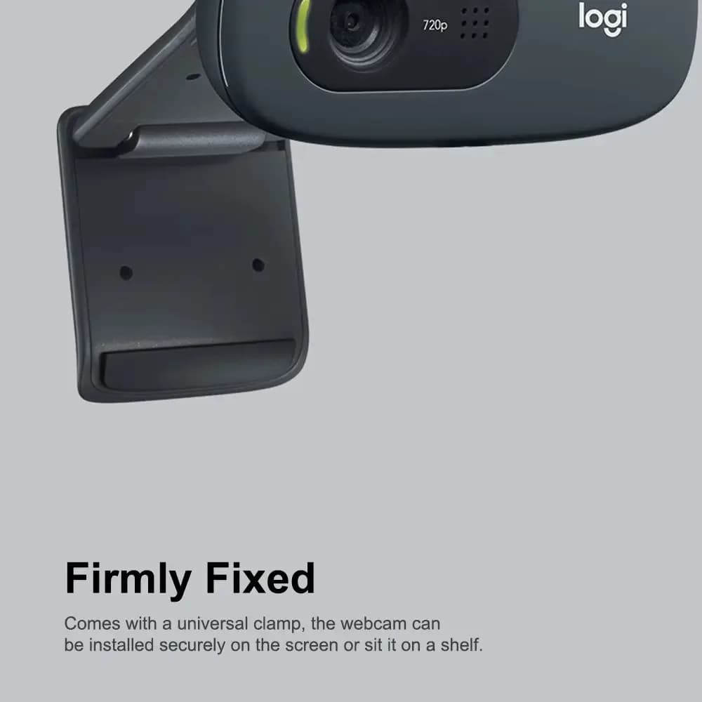 Webcam Pc C270 Para Videochamada 720p E Câmera Logitech Cor Fix