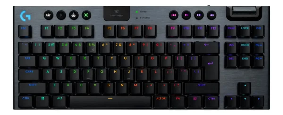 Teclado Mecânico Gamer Sem Fio Logitech G915 X Tkl- Preto