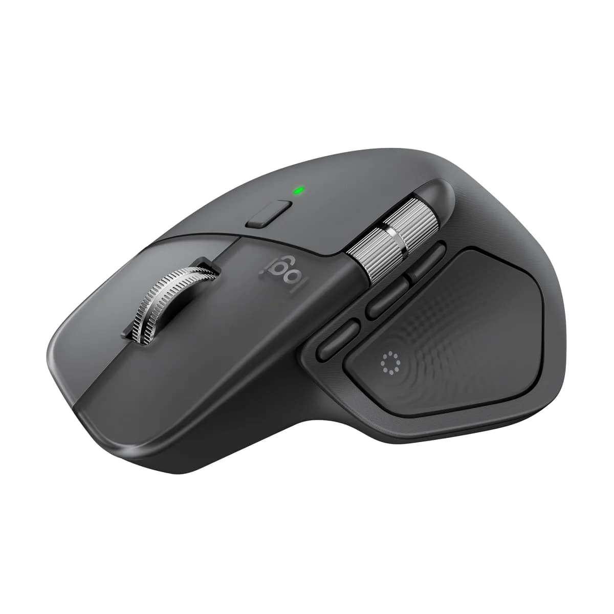 Mouse sem fio Logitech MX Master 4 com o Desempenho avançado e a Sensação tátil do Haptic feedback, Design ergonômico, Rolagem ultra rápida, Conexão USB-C ou Bluetooth, Windows, macOS - Grafite