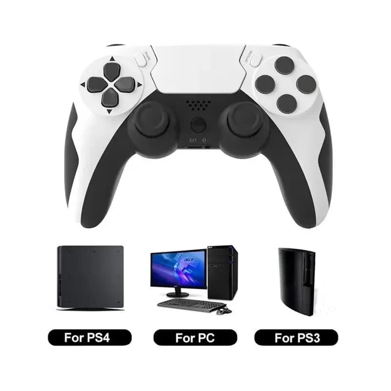 GAMINJA-Gamepad sem fio com giroscópio de seis eixos, controlador de jogo para PS4 PS3, console, 7, 8, 10, vibração dupla, PC Joystick, P48
