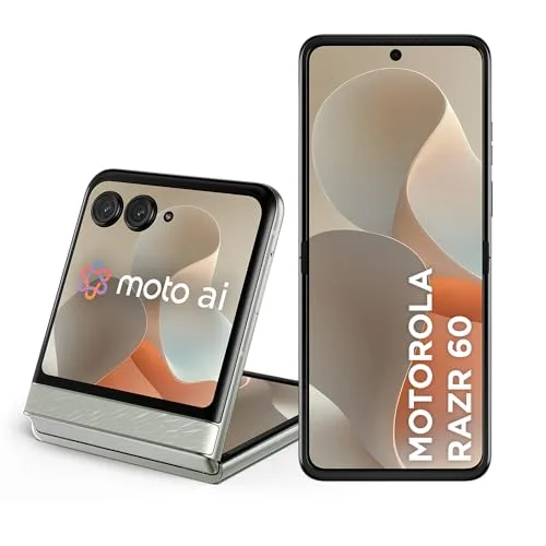 Smartphone Motorola Razr 60-256GB 24GB (12GB RAM+12GB Ram Boost) Tela dobrável 6,9" pOLED e externa 3,6” Moto AI camera IP48 - Branco