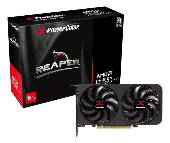 Placa de Vídeo Powercolor Amd Radeon Rx 9060xt 16gb Gddr6 128bits 16g-a