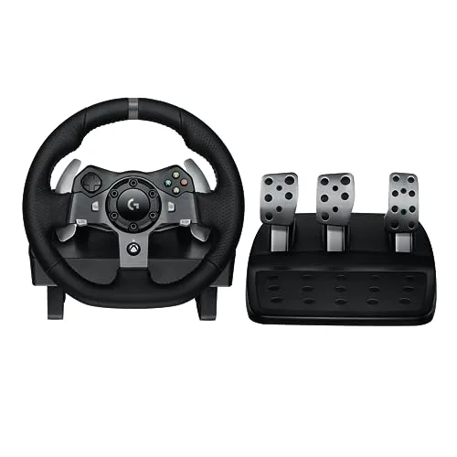 Volante Logitech G920 Driving Force e Pedais com Force Feedback para Xbox Series X|S, Xbox One, PC, Mac