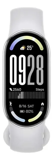 Xiaomi Smart Band 10 Silver - Amoled 1.72 1500 nits, bateria de 21 dias, mais de 150 esportes, natação de 5 atm