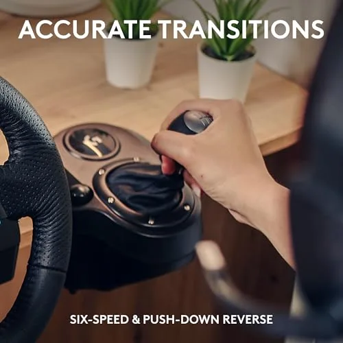 Câmbio Logitech G Driving Force - Compatível com Volantes Logitech G29, G920 e G923 para PS5, PS4, Xbox Series X|S, Xbox One e PC