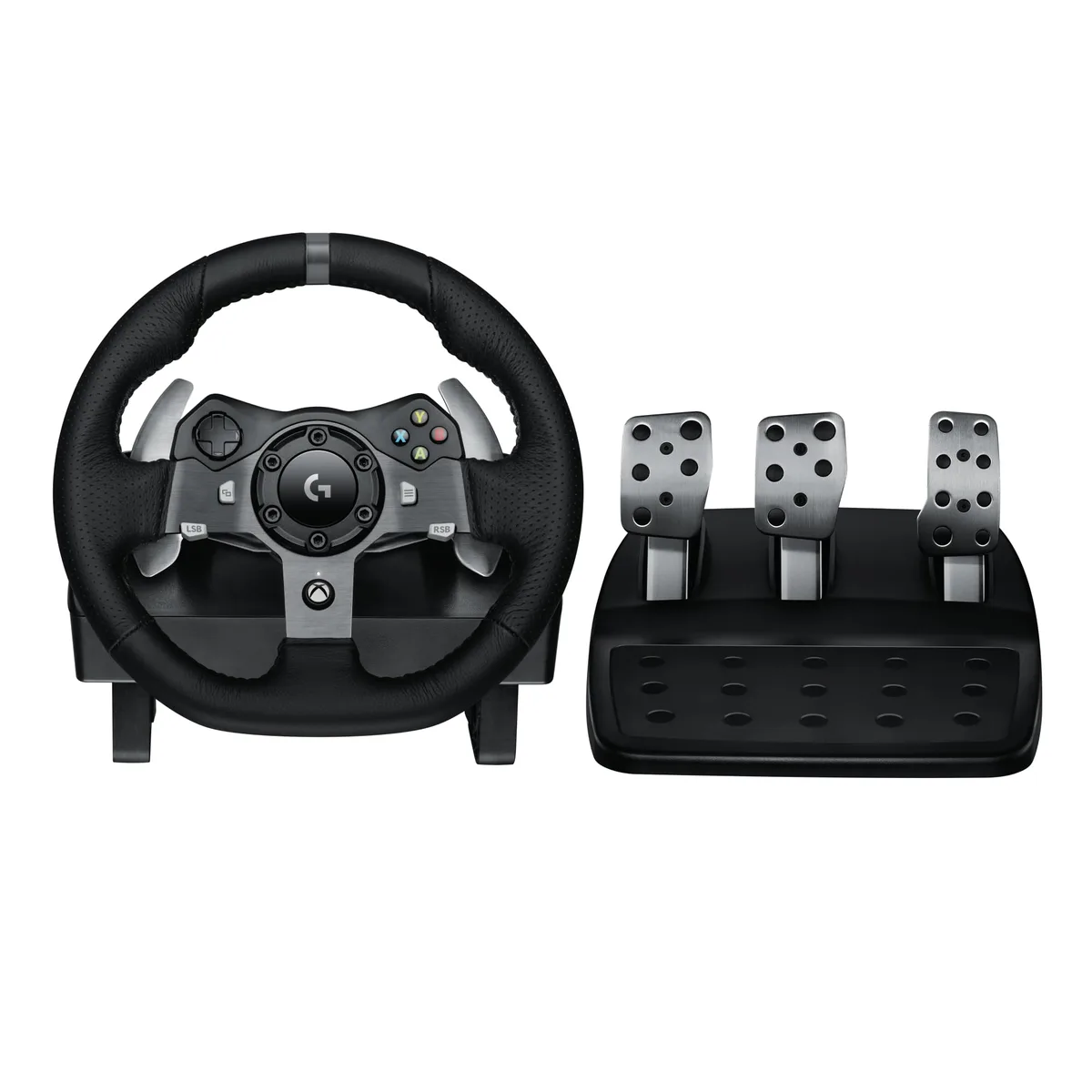 Volante Logitech G920 Driving Force e Pedais com Force Feedback para Xbox Series X|S, Xbox One, PC, Mac