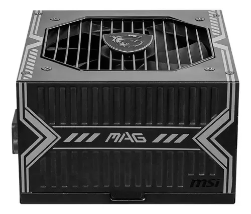 Fonte Gamer Atx 650 Para Computador Msi Mag 650w 80 Plus Cor Preto