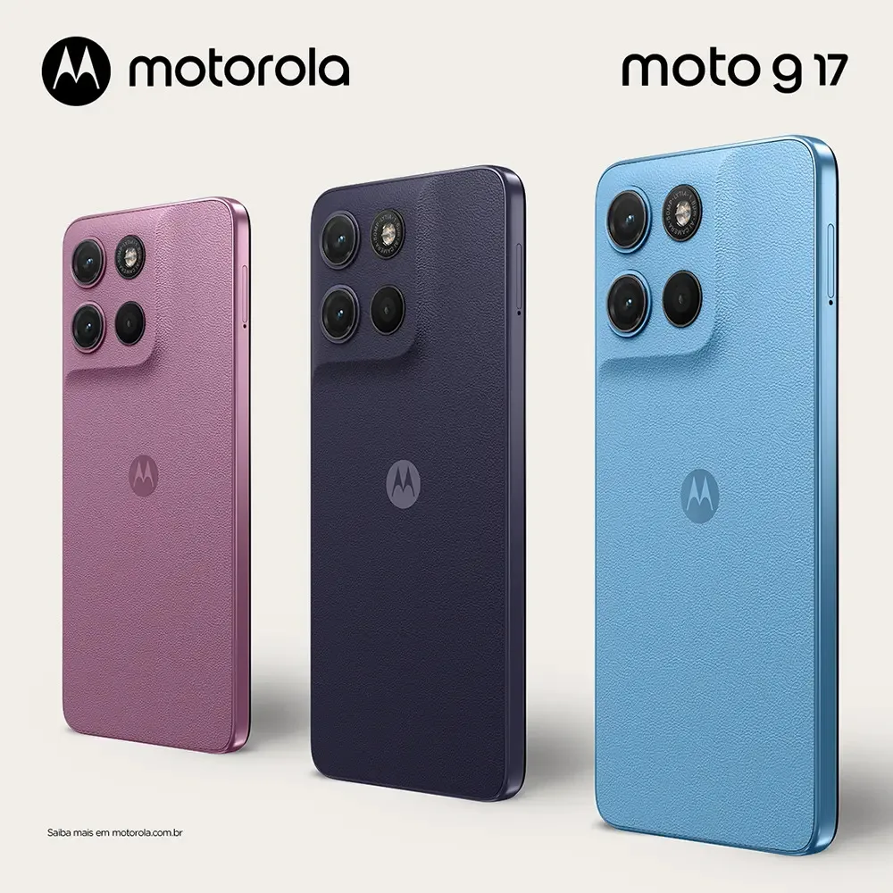 Smartphone Motorola Moto G17 4g - 256gb 12gb (4gb Ram + 8gb Ram Boost), Camera 50mp Sony Lytia 600, Tela Fhd+ 60hz, Bateria 5200 Mah - Azul