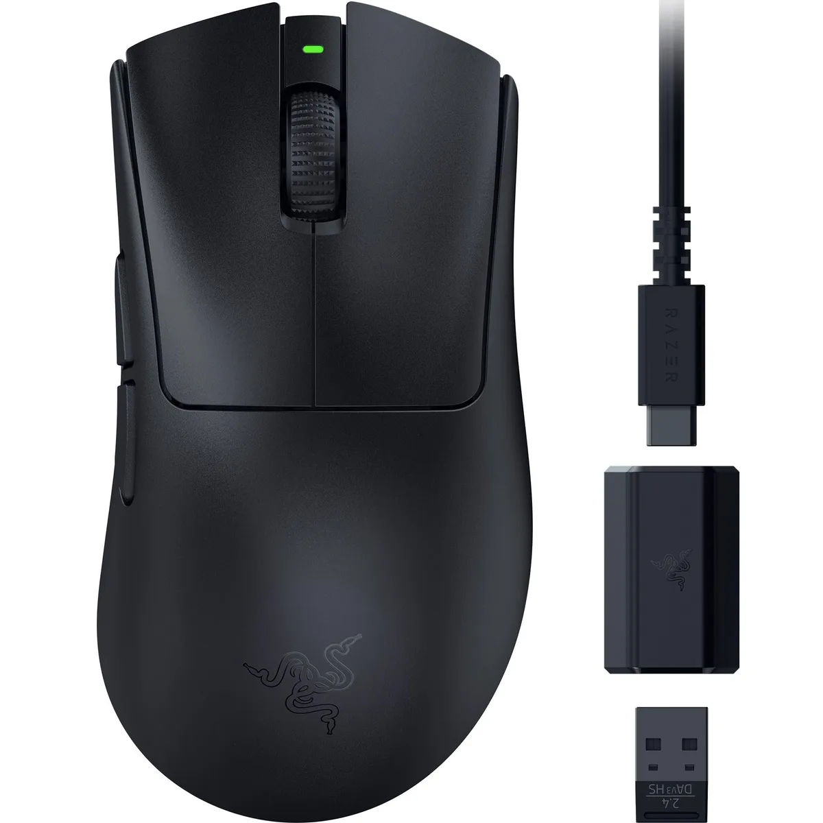 Razer DeathAdder V3 HyperSpeed Preto Mouse Gamer Ergonômico Sem Fio