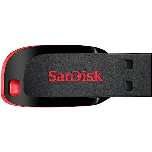 Pen Drive Cruzer Blade, SanDisk, 64GB, SDCZ60-064G-B35, Preto