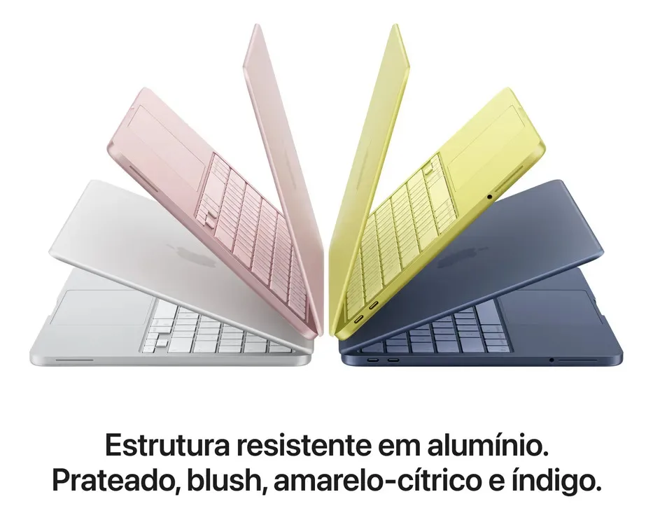 MacBook Neo de 13 polegadas: Chip A18 Pro, CPU de 6 núcleos, GPU de 5 núcleos, 256GB - Índigo