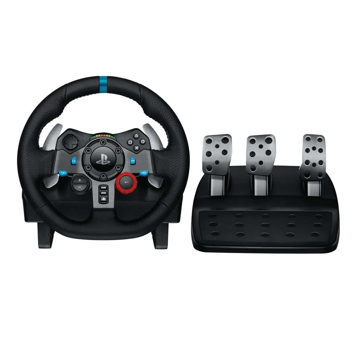Volante e Pedais Logitech G29 Driving Force com Force Feedback para PS5, PS4, PS3 e PC