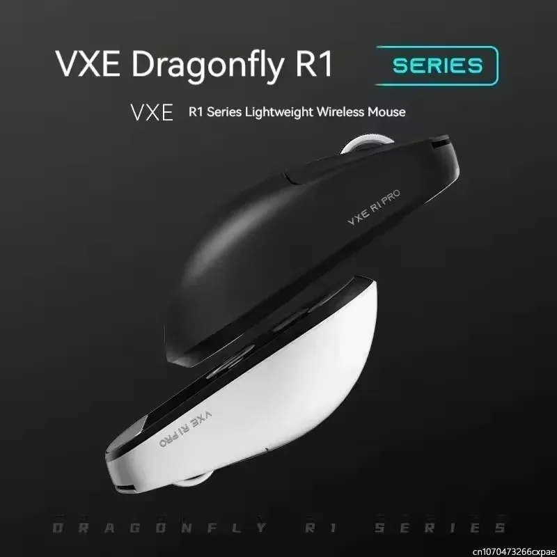 Mouse Sem Fio VXE Dragonfly R1 com Sensor PAW3395, Nordic 52840, Mouse para Jogos 2KHz FPS, Velocidade Inteligente e Baixa Latência para Jogos e Escritório