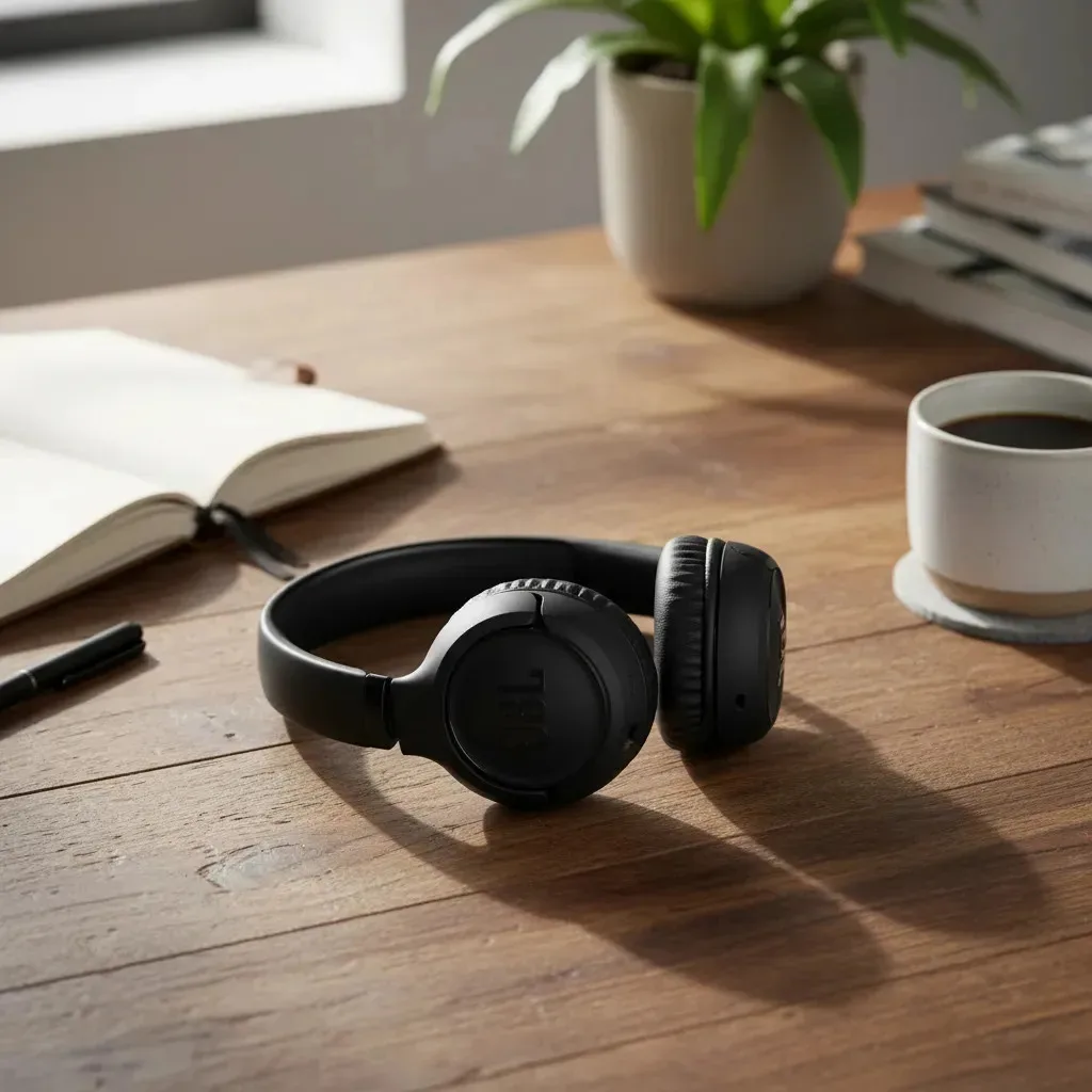 Fone de Ouvido JBL Tune 530BT Bluetooth Sem Fio Preto Headphone com Microfone Wireless Estéreo Graves Potentes Confortável