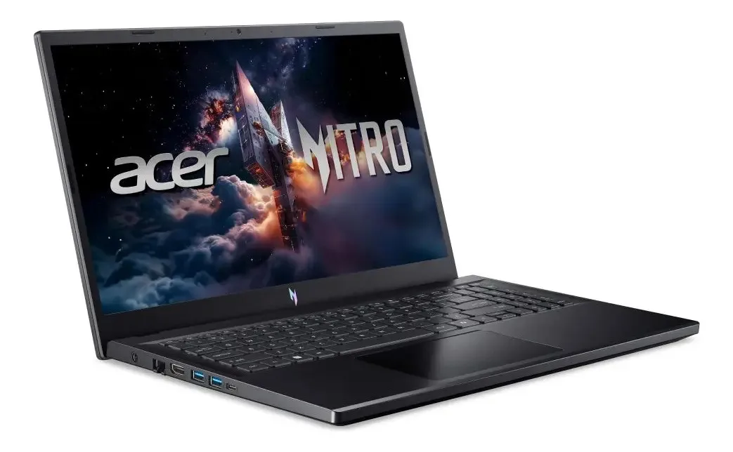 Notebook Gamer 15.6" Acer Nitro V 15 Processador Intel Core i7 de 13ª Geração Placa de Vídeo NVIDIA GeForce RTX 4060 de 8GB RAM de 16GB DDR5 SSD de 512GB Tela IPS Full HD de 165Hz Sistema Linux