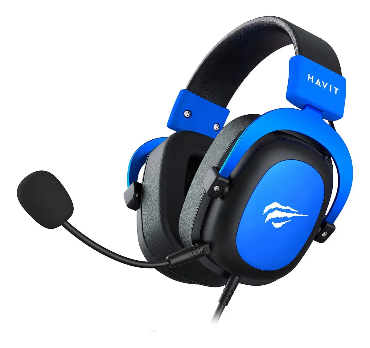 Headset Gamer Havit H2002d Edição Cores White Red Roxo Pink Cor Azul