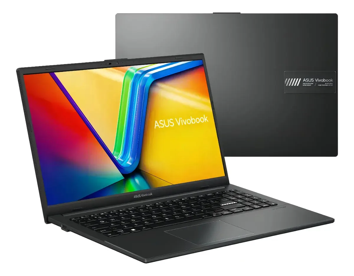 Notebook ASUS Vivobook Go 15 E1504, AMD RYZEN 5 7520U 2,8 GHz, 8GB Ram, 256GB SSD, Windows 11 Home, Tela 15,6" FHD, Black - E1504FA-NJ825W