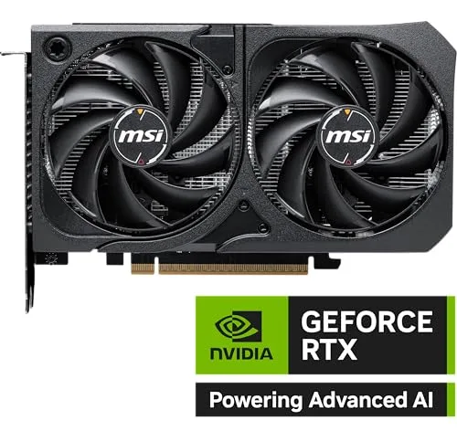 Placa de Video MSI RTX 5060 Shadow 2X OC, 8GB, GDDR7-912-V537-037