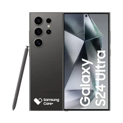 Smartphone Samsung Galaxy S24 Ultra, Galaxy AI, Selfie de 12MP, Tela de 6.8" 1-120Hz, 256GB, 12GB RAM - Titânio Preto