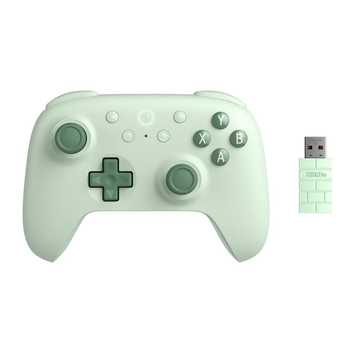 Controle sem fio 8BitDo Ultimate 2C Bluetooth para PC e Android - Verde, joysticks Hall Effect, 81HD02