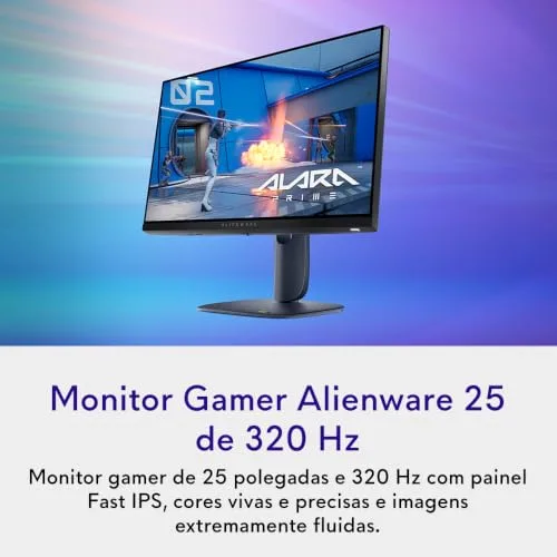 Monitor Gamer Alienware 25", Full Hd, 320 Hz, Fast Ips, Aw2525hm