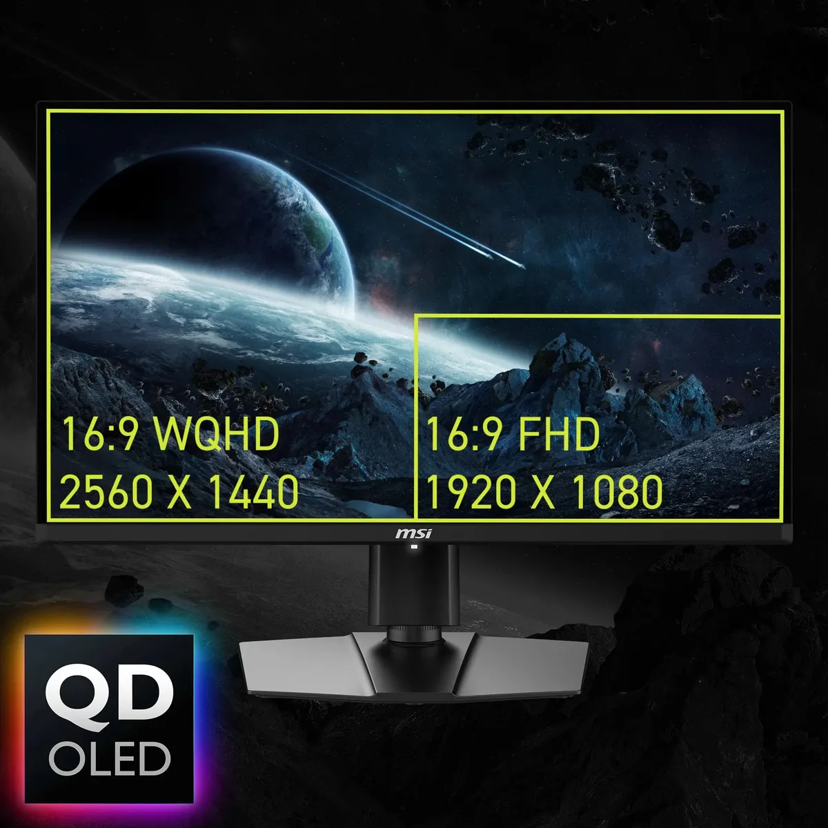 Gaming Monitor Msi Mag 271qp Qd-oled 27 Wqhd 280hz