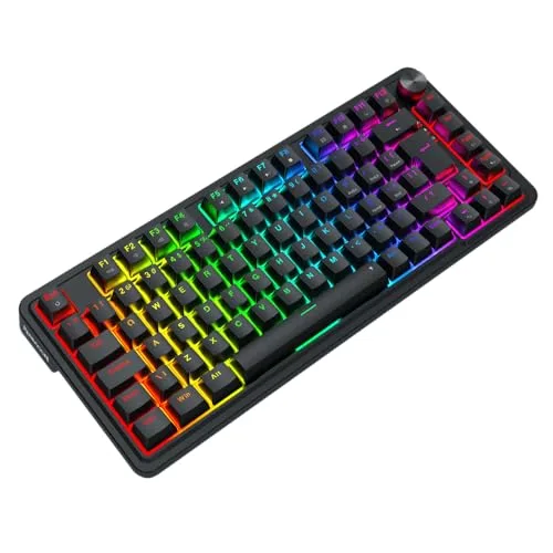 Teclado Mecânico Gamer Magnético Redragon Ucal 8K Polling Rate RGB Preto K673RGB-M