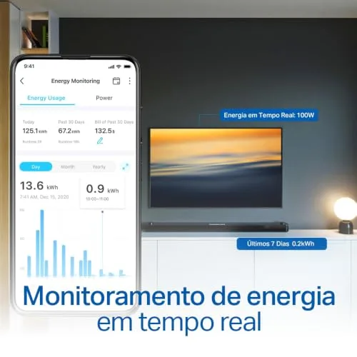 Tomada Inteligente Wi-Fi TP-Link Tapo P110